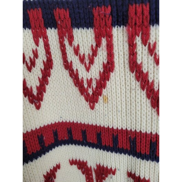 JCPenny Knit Winter Pattern Long Sleeve Sweater Size M - Picture 3 of 4